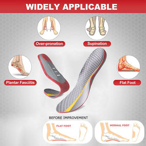 Heavy Duty Support Relief Work Boot Shoe Insole Absorb Shock Orthotics Flat Feet Foot <b>Insert</b> Arch Support Insoles <b>for</b> Men - Product Image 4
