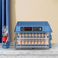 Incubateur d'œufs de poulet électrique automatique mini de haute qualité, double alimentation DC12V AC220V, pour la vente en gros
