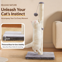 Griffoir pour chat en sisal et griffoir mural, en lin résistant à l'usure, sans perte de fibres, jouet pour chat de style japonais pour grimper