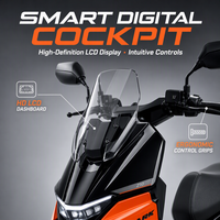 Moto électrique de course pour adultes, durable, moteur 72V 2000W, 70 km/h, freins à disque doubles, phare RGB coloré, longue portée