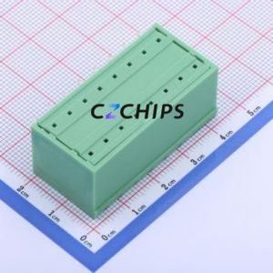 KF2EDGKRCH-5.0-2*8P Plug-in Terminal Block Bent Lead Through Hole,P=5mm Connector Board-to-Board / Socket Closed 2x8P 5mm Green - Product Image 2