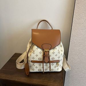 Retro Printed Geometric Pattern Women's <b>Backpack</b>. <b>Large</b> Capacity, Fashionable, Multi-purpose <b>Backpack</b>.2846 - Product Image 4