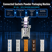 Machine d'emballage de poudre en sachets VFFS à 10 connexions, 20-40 sachets/min, remplissage par vis sans fin pour épices, lait, café, protéines, 1-100g