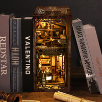 Blocs de construction 3D Mystery Book Nooks, puzzle en bois 3D, kit de maison miniature, projet créatif pour les artisans