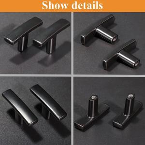 WEKIS Zinc Alloy Cabinet <b>Knobs</b> 10 Pack Single Hole Matte Black Design Bedroom Drawers <b>Dressers</b> Exterior Warehouse Kitchen - Product Image 6