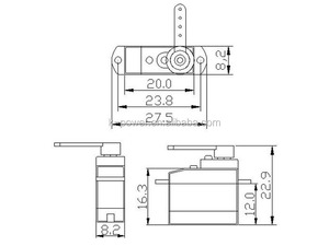 Kpower p0025 nhựa bánh 2.5 gam coreless kỹ thuật số Mini động cơ servo cho RC xe máy bay Robot - Product Image 6
