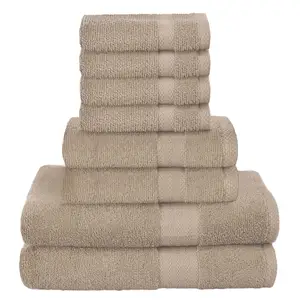 Ultra weiches 8-teiliges Handtuch set aus Baumwolle Übergroßes Badet uch für Hotel-und Spa-Zwecke