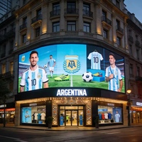 Écran LED P3.9 de 229 pouces pour mur vidéo, idéal pour les matchs de l'équipe nationale d'Argentine, articles de football, magasin spécialisé dans les jeux de football, signalisation 3.9mm