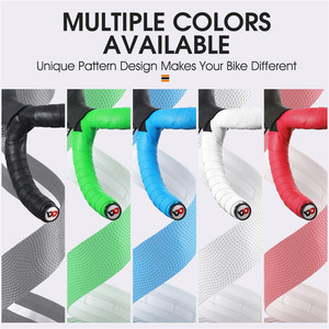 OUEST VÉLO Offre Spéciale Coloré Vélo Guidoline Avec Bar <span class=keywords><strong>End</strong></span> Plugs Professionnel Anti-slip vélo Vélo Guidon <span class=keywords><strong>Grip</strong></span> Bande - Product Image 6