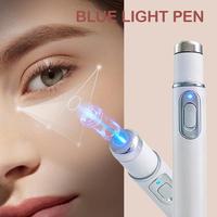 Appareil de traitement de l'acné par luminothérapie LED bleue, stylo de massage pour le soin de la peau, outil de beauté pour le visage