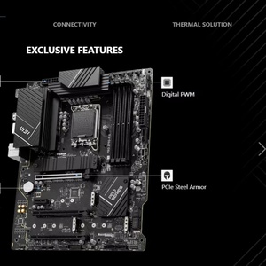 MSI PRO-Interfaz de disco duro SATA ATX para escritorio, CPU DDR5 de 1360K/1360KF/13700K Z790/LGA 1700, 256GB integrado - Product Image 5