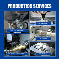 Servicios de Prototipado Rápido de Piezas Metálicas con Mecanizado CNC de Alta Precisión, Torneado y Fresado CNC para Kits de Componentes Metálicos Personalizados