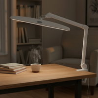 Lámpara de Escritorio LED con Control Táctil, Atenuable, para el Cuidado de los Ojos, Ideal para Oficina en Casa, Taller, Estudio, Lectura, Manualidades, Costura y Trabajo con Computadora