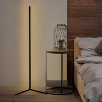Moderne nordique luxe coin métal lampadaire source de lumière LED télécommande blanc pour chambre salon hôtel-livraison directe