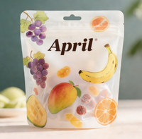 Sachets d'emballage alimentaire personnalisés en Mylar PE, étanches et anti-odeur, avec fermeture éclair, pour snacks, aliments pour bébés, chips (qualité alimentaire)