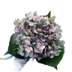 Artificial Silk 3D Hydrangea Single Flower