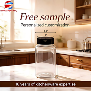 Meilleure Vente 2026 : Pot à Épices Carré en Plastique 500ml, Qualité Supérieure, Prix Direct Usine, <span class=keywords><strong>Moins</strong></span> <span class=keywords><strong>Cher</strong></span>, Moulin à <span class=keywords><strong>Sel</strong></span> en PP - Product Image 4