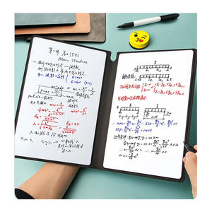Op Maat Gemaakte Wisbaar Whiteboard Notebook Pak Pu Dubbelzijdig Student Whiteboard Lederen Planning Board Kantoor Memo Schrijfbord - Product Image 1