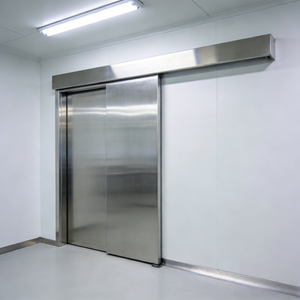 Portes coulissantes automatiques et manuelles en acier inoxydable pour salles blanches hospitalières - Product Image 6