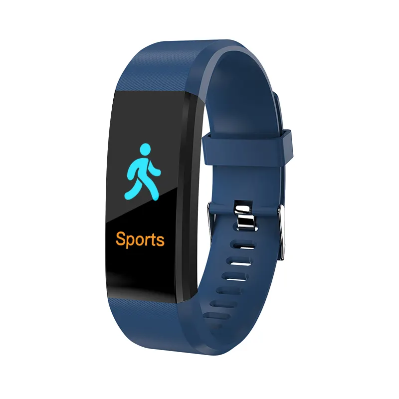 115 Smart Watch Mens Women Band Bracelet Sports Fitness Wrist IP67 Waterproof phone message reminder 115 Plus Smart Watch