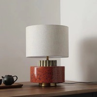 Lampe de table LED en céramique Wabi-Sabi, style chinois moderne et minimaliste, DIY, lumière blanc chaud, pour salon, chambre, bureau, maison créative