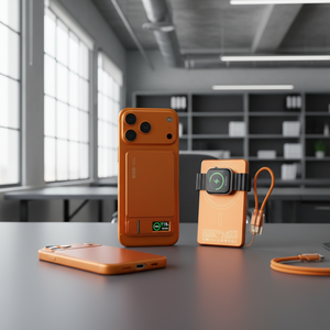 <span class=keywords><strong>Cargador</strong></span> Portátil Ultra Delgado con Pantalla TFT, Banco de Energía Magnético de 10000 mAh con Cable USB-C Integrado para iPhone 17 - Product Image 1