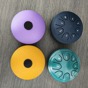Wholesale 4.5/6 Inch 8 Tones Mini Steel Tongue <b>Drum</b> Multi-color Option Clear Sound for Relaxation - Product Image 5