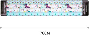 Joyeux Anniversaire – Lot de Rouleaux de Papier Cadeau Écologique Imperméable – Licorne, Fleurs, Bannières Artistiques – Emballage Cadeau 100GSM Double Face PE - Product Image 5