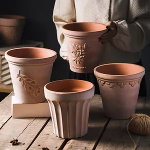 New Arrival Home Garden Succulent Flower <strong>Pot</strong> <strong>Cheap</strong> Custom Indoor Outdoor Terracotta <strong>Ceramic</strong> Plant <strong>Pots</strong> - Product Image 1