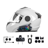 Casque Bluetooth Y12 amélioré JL 5.4 avec radio FM et fonction de réception d'appels téléphoniques pour la conduite à moto