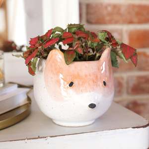 Planteur de renard en céramique, 30 cm, <span class=keywords><strong>buste</strong></span> Animal - Product Image 1