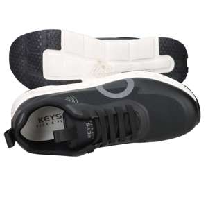 Baskets pour hommes Keys K-12560 noires, taille 41, hauteur de talon 3 cm, chaussures tendance en toile - Product Image 6