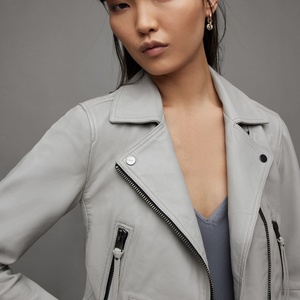 Women Genuine Cow Skin Leather Winter <b>Jackets</b> Solid Quick Dry Long Sleeve Windproof Eco-Friendly Women Leather <b>Short</b> <b>Jackets</b> - Product Image 4