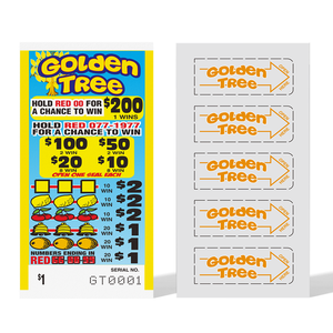 Boletos de Lotería <span class=keywords><strong>Bingo</strong></span> con Sistema de Arrancar por la Esquina, Impresión Personalizada con Diseño Gratuito y Impresión <span class=keywords><strong>Digital</strong></span> - Product Image 2