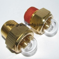 Marché américain 3/8 NPT Dome Oil Level Sight Glass Liquid Sight Glass Domed Oil Sights
