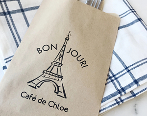 Sacs cadeaux personnalisés écologiques, recyclables et imperméables avec motif Tour Eiffel de <span class=keywords><strong>Paris</strong></span> en papier kraft pour emballage de cadeaux de fête - Product Image 2