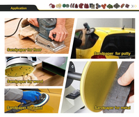 Papier abrasif de 6 pouces en oxyde d'aluminium auto-adhésif pour ponceuse orbitale, préparation et polissage du bois, du métal et de la peinture automobile