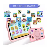 Tablet Android 13 de 7 Pulgadas MTK 4G+64GB para Niños, con Software Preinstalado y Funda de Silicona