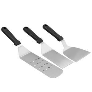 Ensemble d'outils de barbecue en acier inoxydable, 7 pièces, spatule, grattoir, outils de cuisson multifonctionnels pour la cuisine en plein air, outils de grillade Teppanyaki - Product Image 3