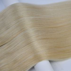 Extensions de cheveux vierges brésiliennes Remy à cuticules alignées, double trame machine, ruban adhésif invisible en PU, qualité salon, lisses, vente en gros - Product Image 3