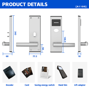 Goodum-Sistema de seguridad para puertas de cerrojo inteligente con ahorro de energía, software para puertas de madera y metal para Gestión de hoteles - Product Image 6