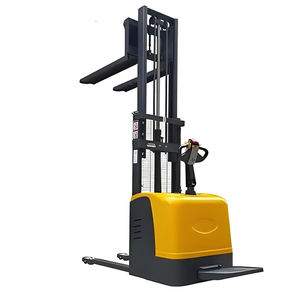 รถยกพาเลทไฟฟ้าแบบซ้อนได้ ความจุ 1500-2000 กก. แบตเตอรี่ลิเธียมไอออน ยางตัน สำหรับใช้ในคลังสินค้า - Product Image 5