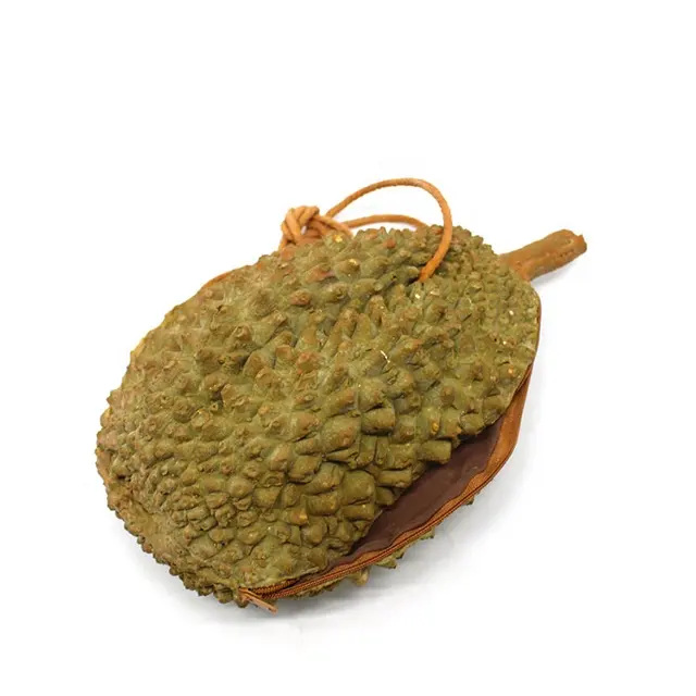 Amazing Durian Thai Fruit Shoulder Bag Gift Cute Rubber Zipper Handmade DIY