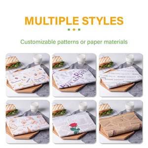 Papel para Envolver Hamburguesas y Sándwiches ZJPACK, Virgen, de Grado Alimenticio, Antigrasa, Recubierto de Cera por una Cara - Product Image 6