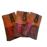 Sachet d'emballage personnalisé en forme de pièce de monnaie octogonale en chocolat au beurre de cacao pur, avec impression couleur bronze et or rose, fabriqué en Chine