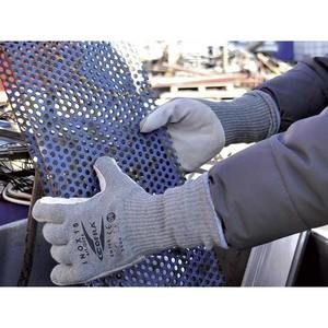 Guantes Cofra INOX 15 de piel, protección contra cortes II categoría (12 pares) - Product Image 1