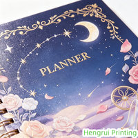 Carnet à spirale A5, 100 feuilles, bloc-notes personnalisé à couverture rigide pour les marchés européen et américain, papier ligné 80 g/m² pour événements