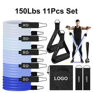 11pcs Resistance Bands Set Latex Elastic Loop Bands with Carry Bag for Strength Training - Product Image 2