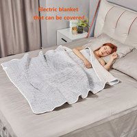 Couverture électrique chauffante, drap chauffant, lit chauffant thermique 220v/110v 80x150cm, minuterie intelligente, double contrôle de la température