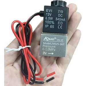 Vanne solénoïde Aomag 12V DC 6.5W 1 port en aluminium 1/8 NPT pour compresseur d'air CO2 - Product Image 4